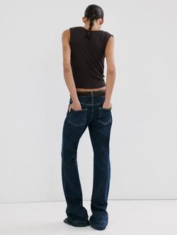 Mango Camiseta Cowl Neck Sleeveless Top, Brown - view 2, Brown