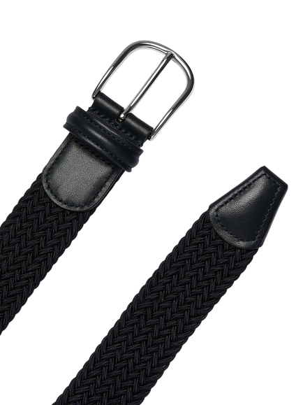 SPOKE Woven Belt, Navy Woven - view 2, Navy Woven