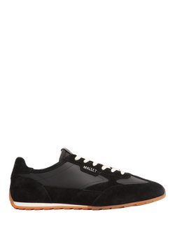 Mallet Penn Black Gum Lace Up Trainers, Black, Black