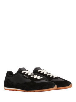 Mallet Penn Black Gum Lace Up Trainers, Black - view 2, Black