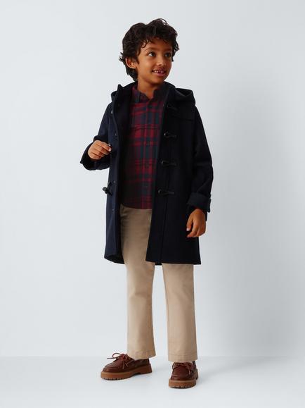 John Lewis Heirloom Collection Kids' Check Shirt, Multi Check - view 2, Multi Check