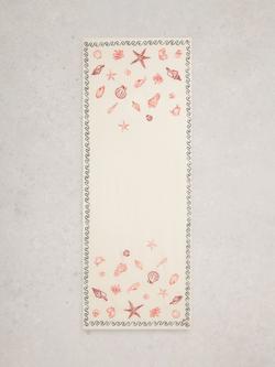 White Stuff Embroidered Scarf, Ivory/Multi - view 2, Ivory/Multi