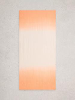 White Stuff Jessie Ombre Scarf, Orange/Multi - view 2, Orange/Multi