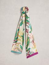 White Stuff Sophie Floral Scarf, Ivory/Multi