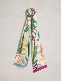 White Stuff Sophie Floral Scarf, Ivory/Multi, Ivory/Multi