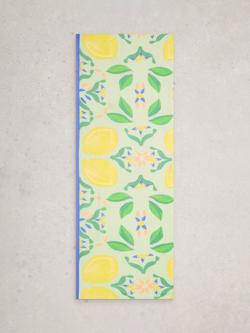 White Stuff Sophie Floral Scarf, Yellow/Multi - view 2, Yellow/Multi