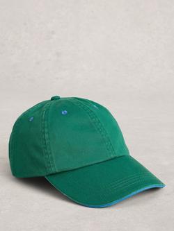 White Stuff Cotton Baseball Cap, Green, Green