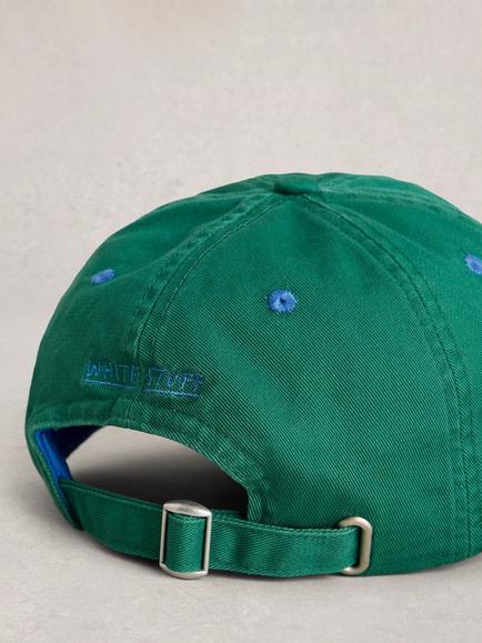 White Stuff Cotton Baseball Cap, Green - view 2, Green