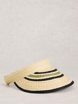 White Stuff Woven Visor, Multi, Multi