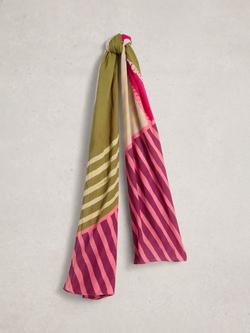 White Stuff Callie Scarf, Pink/Multi, Pink/Multi