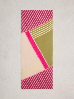 White Stuff Callie Scarf, Pink/Multi - view 2, Pink/Multi