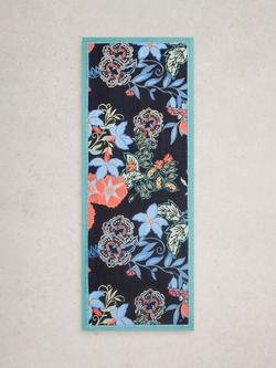 White Stuff Callie Floral Scarf, Navy/Multi - view 2, Navy/Multi