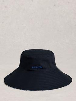 White Stuff Reversible Bucket Hat, Navy, Navy