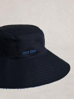 White Stuff Reversible Bucket Hat, Navy - view 2, Navy