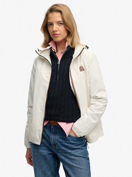 Superdry Essential Tri Windbreaker Jacket, Off White