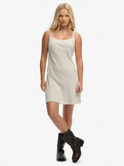 Superdry Ditsy Floral Cami Mini Dress, Light Jade Green, Light Jade Green