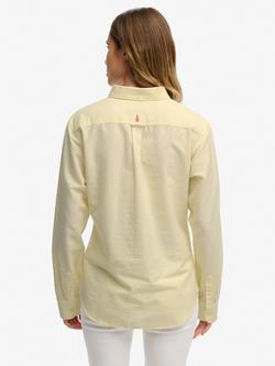 Superdry Slim Oxford Button Down Long Sleeve Shirt - view 2, Pastel Yellow