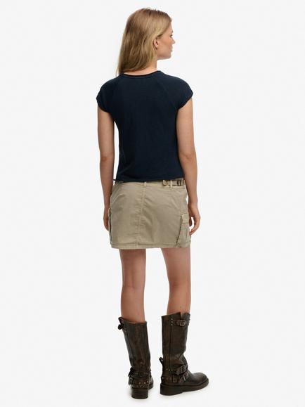 Superdry Cargo Mini Skirt - view 2, Cobblestone Grey