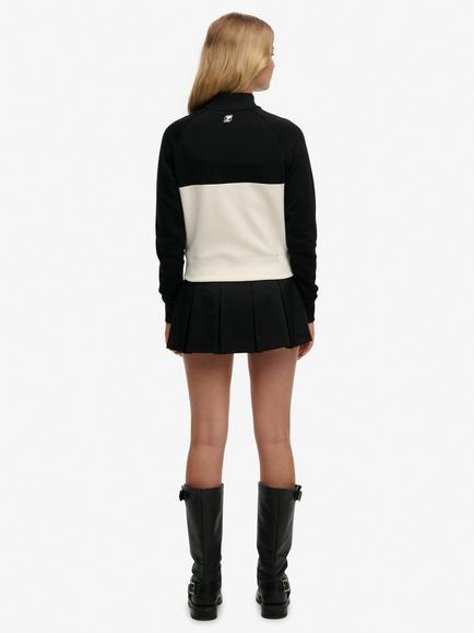 Superdry Pleated Mini Skorts, Black - view 2, Black