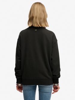 Superdry Crew Neck Script Loose Sweatshirt, Phantom - view 2, Phantom