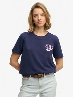 Superdry SD&Co Relaxed T-Shirt, Eclipse Navy, Eclipse Navy