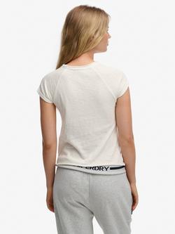 Superdry Athletic Essentials Slub Graphic T-Shirt, Off White - view 2, Off White