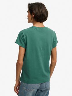 Superdry Luxe Casual Classic T-Shirt, Pine Green - view 2, Pine Green