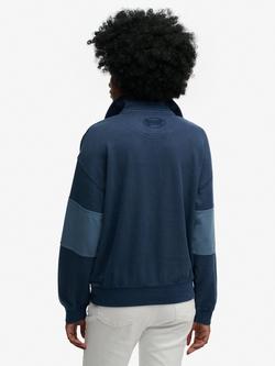 Superdry Heritage Pique Rugby Top, Richest Navy/Indigo - view 2, Richest Navy/Indigo