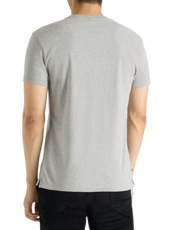 SPOKE Cotton Slim Fit Short Sleeve Original T-Shirt, Grey Marl - view 2, Grey Marl
