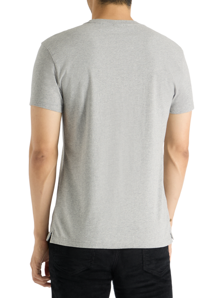 SPOKE Cotton Slim Fit Short Sleeve Original T-Shirt, Grey Marl - view 2, Grey Marl