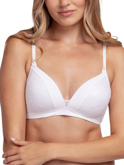 Dorina Manvi Padded Lace Maternity and Nursing Bra, Ivory