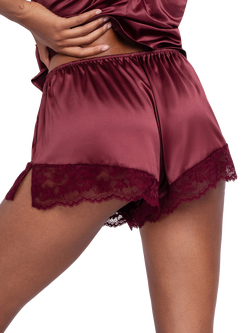 Dorina Lyra Satin Shorts - view 2, Berry Noir