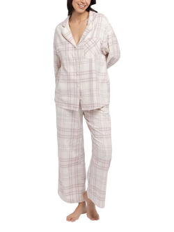Dorina Harper Check Pyjamas, White