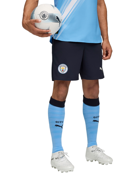 PUMA City 2025/26 Football Shorts, Deep Navy/Light Blue