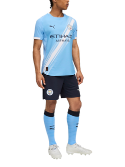 PUMA City 2025/26 Football Shorts - view 2, Deep Navy/Light Blue