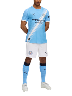 PUMA City 2025/26 Football Shorts - view 2, White/Light Blue