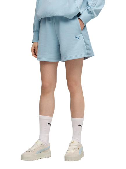PUMA Women's HER High Waist Shorts, Seafoam
