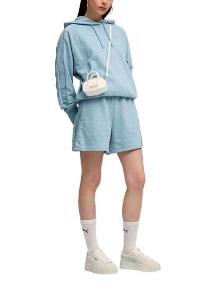 PUMA Women's HER High Waist Shorts - view 2, Seafoam