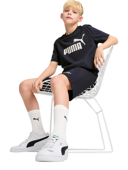 PUMA Kids' Youth Jersey Shorts - view 2, New Navy