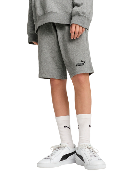 PUMA Kids' Youth Jersey Shorts, Medium Gray Heather