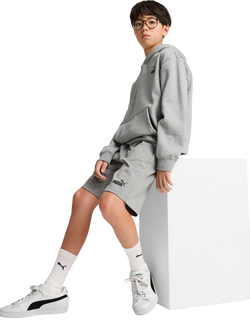 PUMA Kids' Youth Jersey Shorts - view 2, Medium Gray Heather