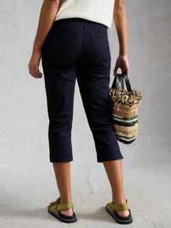 White Stuff Blake Capri Jeans, Blue - view 2, Blue