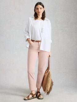 White Stuff Blake Relaxed Straight Leg Jeans, Light Pink, Light Pink