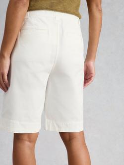White Stuff Heidi Cotton Blend Chino Shorts, White - view 2, White