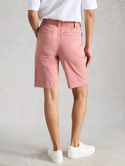 White Stuff Heidi Cotton Blend Chino Shorts, Pink - view 2, Pink