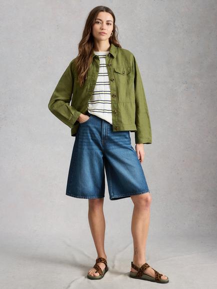 White Stuff Jodi Shorts, Blue Denim, Blue Denim