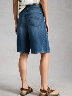 White Stuff Jodi Shorts, Blue Denim - view 2, Blue Denim