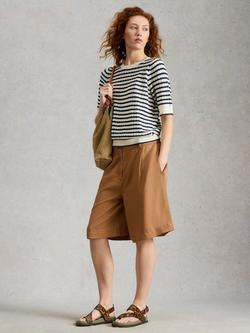 White Stuff Sasha Chino Shorts, Brown, Brown