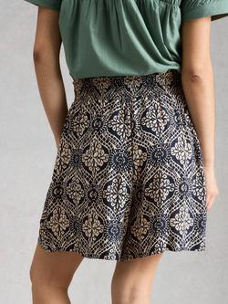 White Stuff Shelly Floral Shorts, Blue/Multi - view 2, Blue/Multi