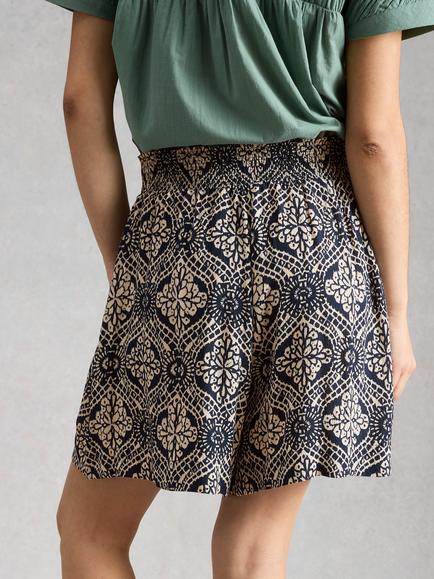 White Stuff Shelly Floral Shorts, Blue/Multi - view 2, Blue/Multi
